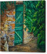 The Garden Gate In Cinque Terre Canvas Print