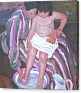 The Girl's Bath Canvas Print