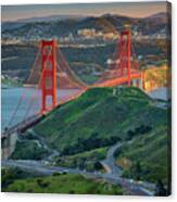 The Golden Gate At Sunset Canvas Print