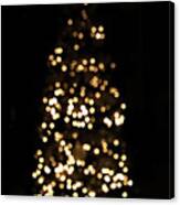 The Golden Glow Of A Christmas Tree Canvas Print