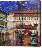The Grand Dame's Courtyard Cafe Canvas Print