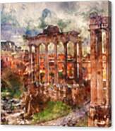 The Imperial Fora, Rome - 13 Canvas Print