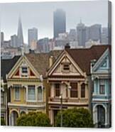 The Painted Ladies Of San Francisco Ca Canvas Print