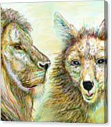 The Lion And The Fox 3 - To Face How Real Of Faith Canvas Print