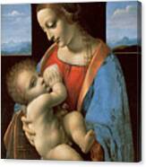 The Litta Madonna By Leonardo Da Vinci Canvas Print