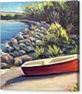 The Little Red Boat Canvas Print