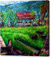The Local People's Life Of Nakornnayok Canvas Print