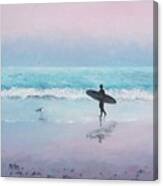 The Lone Surfer 2 Canvas Print