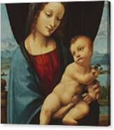 The Madonna Of The Violets Canvas Print