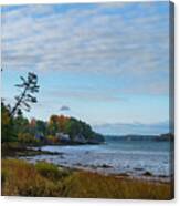 The Maine Coast Near Edgecomb Canvas Print
