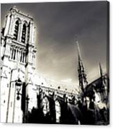 The Majestic Cathedral Of Notre Dame Canvas Print