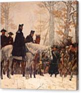 The March To Valley Forge Canvas Print