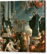 The Miracles Of St. Francis Xavier #1 Canvas Print