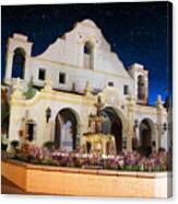 The Mission At Night Canvas Print