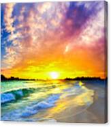 The Most Beautiful Sunset In The World Canvas Print