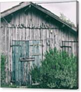 The Old Barn With The Blue Door Canvas Print