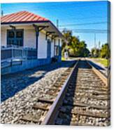 The Old Byron Train Depot Canvas Print