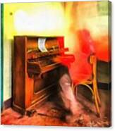 The Piano Player Della Colonia Abbandonata Paint Canvas Print