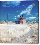 The Pink House In Halespectrum 2 Canvas Print