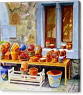 The Pottery Shop Canvas Print