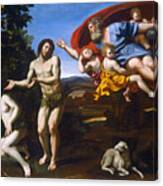 The Rebuke Of Adam And Eve Canvas Print