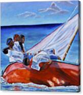 The Red Boat Canvas Print