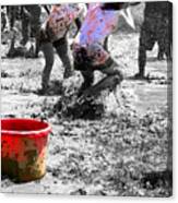 The Red Bucket Canvas Print