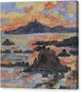 The Red Rocks At Agay Canvas Print