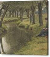 The River, United Kingdom, By George Kilburne Canvas Print
