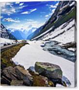 The Road And The Stream Canvas Print