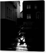 The Shadow - Dublin, Ireland - Black And White Street Photography Canvas Print