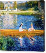 Boating On The Seine By Renoir Canvas Print