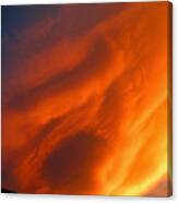 The Sky Is Burning Canvas Print