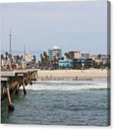 The South View Venice Beach Pier Canvas Print