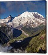 The Summit Of Mount Rainier Canvas Print
