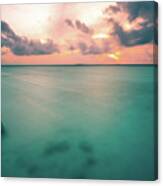 The Sunset - Maldives - Seascape Photography Canvas Print