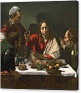 The Supper At Emmaus Canvas Print