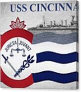 The Uss Cincinnati Canvas Print