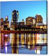 The Vibrance Of The Queen City - Cincinnati Skyline Canvas Print