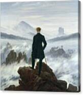The Wanderer Above The Sea Of Fog Canvas Print