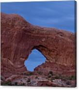 The Window At Arches N.p. After Dark Canvas Print