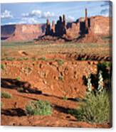 The Yei Bi Chei And Totem Pole In Monument Valley Utah Canvas Print