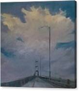 Thousand Island Bridge Storm Brewing Canvas Print