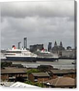 Three Queens On The Mersey Canvas Print