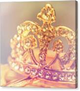 Tiara Crown With Diamonds Canvas Print