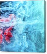 Time Travel - Blue Abstract Photography Canvas Print