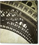 Timeless - Vintage Paris Eiffel Tower Photography Canvas Print