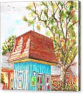 Tiny Tree Boutique In Los Olivos, California Canvas Print