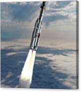 Titan 3 Launch Of X-20 Spaceplane Canvas Print