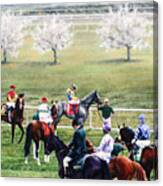 To The Gate At Keeneland Canvas Print